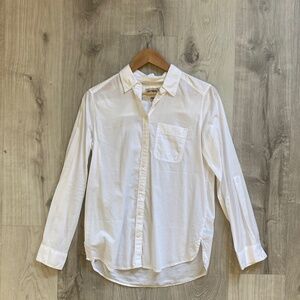 Express White Boyfriend Shirt – Size Small, Classic Fit